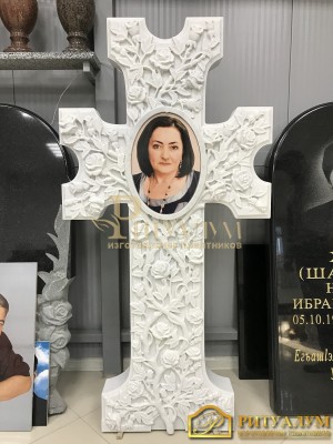 Белый крест (комплект №15)  — ritualum.ru
